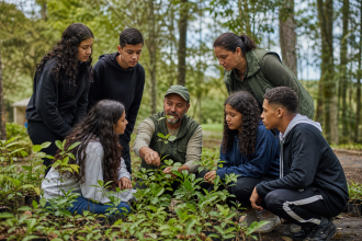 Estudantes participam de atividade de educação ambiental em Mogi das Cruzes