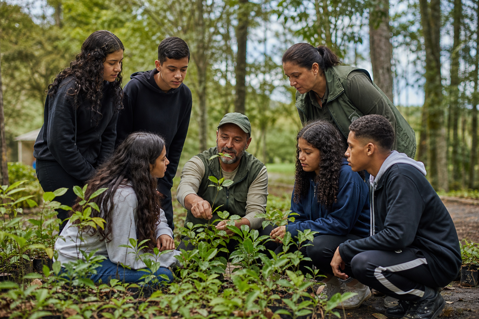 Estudantes participam de atividade de educação ambiental em Mogi das Cruzes